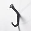 4 Pcs Cast Iron Bent Nail Hook Decorative Wall Hooks for Hanging Retro Key Heavy Duty Picture Hangers