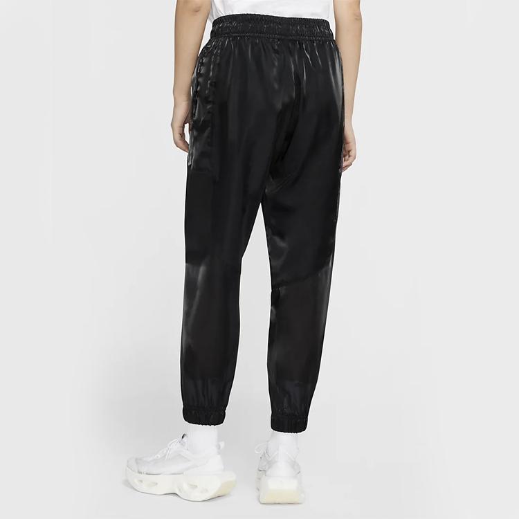 Nike Vzdušné lesklé tkané odolné kalhoty dámské kalhoty černé CU6567-010