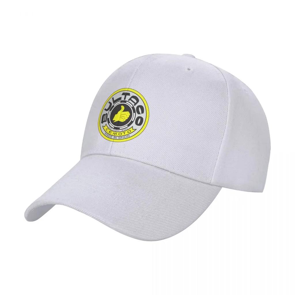 BULTACO LOGO YELLOW Baseball Cap Luxury Man Hat Sun Caps   Brand Mens  Womens