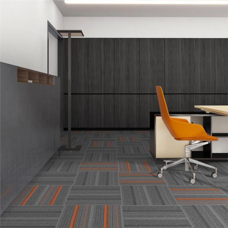 Thickened Commercial Office Carpet Tiles for Large Area Flooring