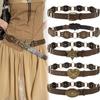 Grommet PU Leather Waist Cinch Belt Vintage Rivet Waistband Retro Waist Belt  Women Ladies