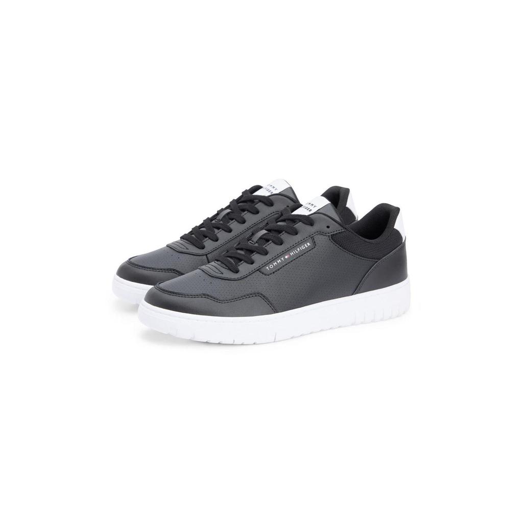 Tommy Hilfiger Mens Basket Core Lt Leather Trainers