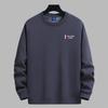 Men's Loose Fit Round Neck Hoodie with Long Sleeves and Velvet Layer, Autumn/Winter Style