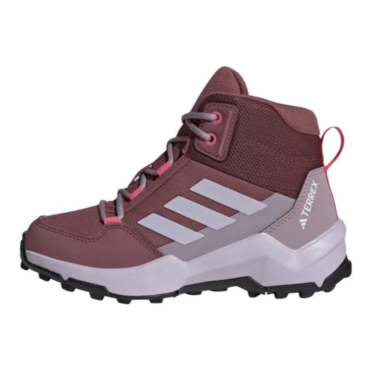 Adidas Terrex AX4R Mid K Burgundy Silver Dawn Kids Sneakers Red Pink-Fusion IF6524