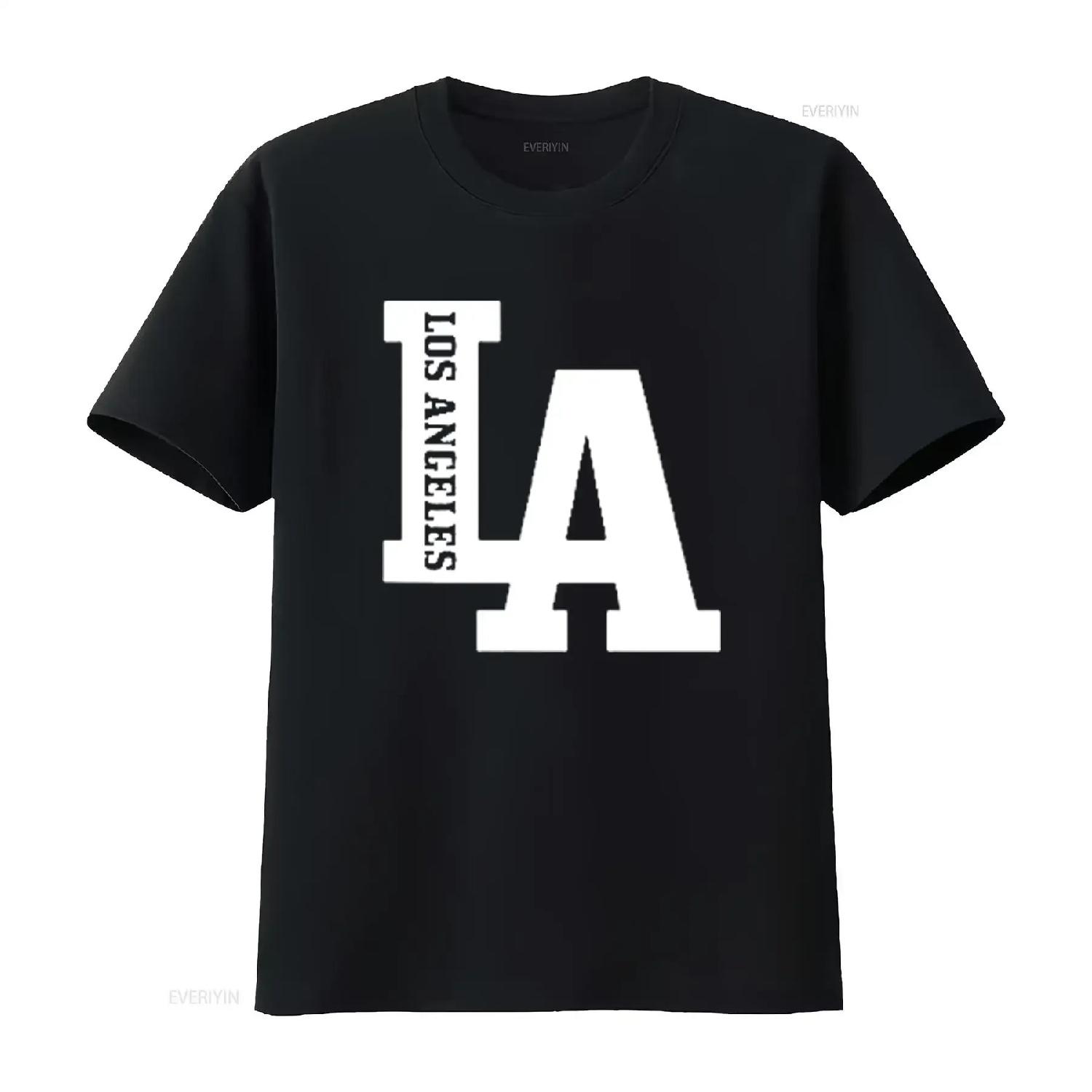 

Los Angeles California LA Vintage Pride T Shirt vintage Washed Top For Everyday Wear Breathable designer clothes Slightly XXXXXL чорний