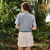 CHALLENGER Women'S Silky Touch Cooling Collared Short Sleeve T-Shirt Medium Blue