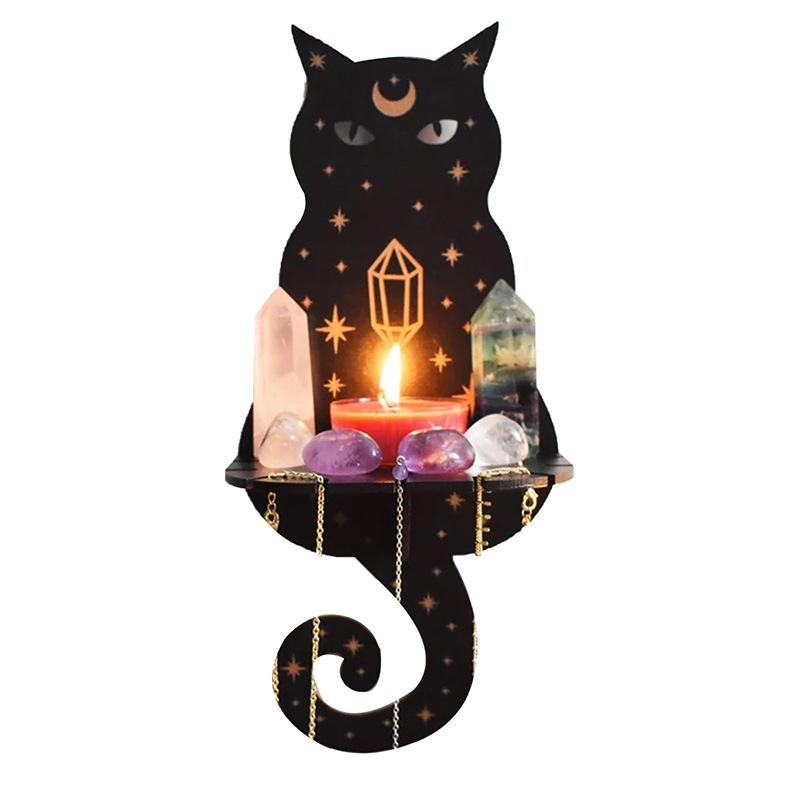 Animal-Shaped Wooden Candle Holder & Crystal Display: Creative Home Decoration Ornament