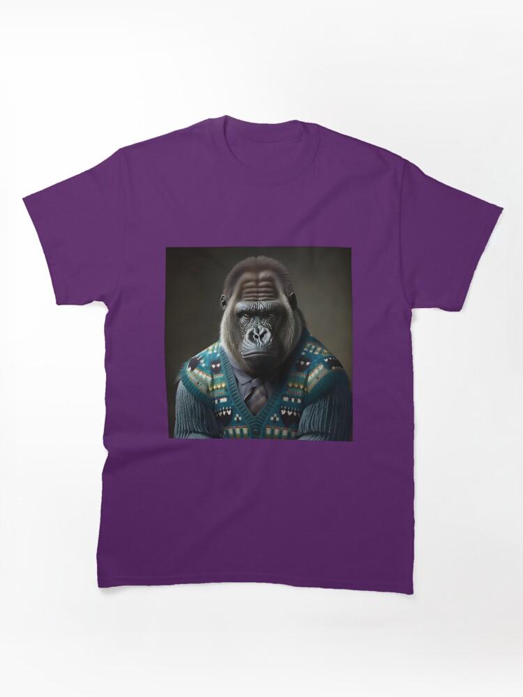 Gorilla Tag Gorilla in a Sweater - Animal Art Classic Unisex T-Shirt