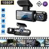 1080P Full HD Dual Dash Cam - Wide Angle Front and Inside Recording, 3.16" LCD Display, 170° View, Night Vision, 24H Parking Monitor, G-Sensor