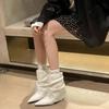 Women's Ankle Boots Sexy Pointed Toe High Heel Boots High Quality Leather Boot Designer Women's Street Fashion Boots Botas Mujer