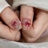 Wine Red Nail Accessories 3D Bowknot Bow Nail Accessories Nail Art Decorations  Princess Series