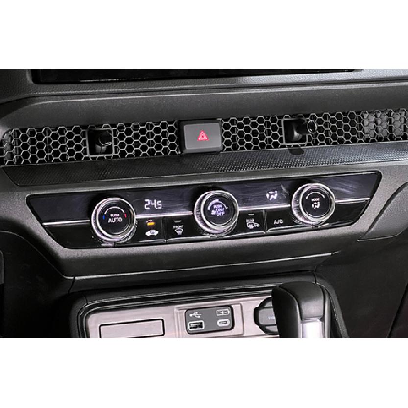 Black Console AC Switch Control Button Cover Trim For Honda CRV CR-V -2024