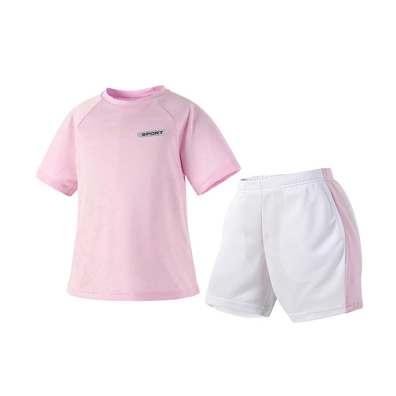 Girls' Quick-Dry Summer Sports Set - Ice-Feel Fabric, Ages 2-5