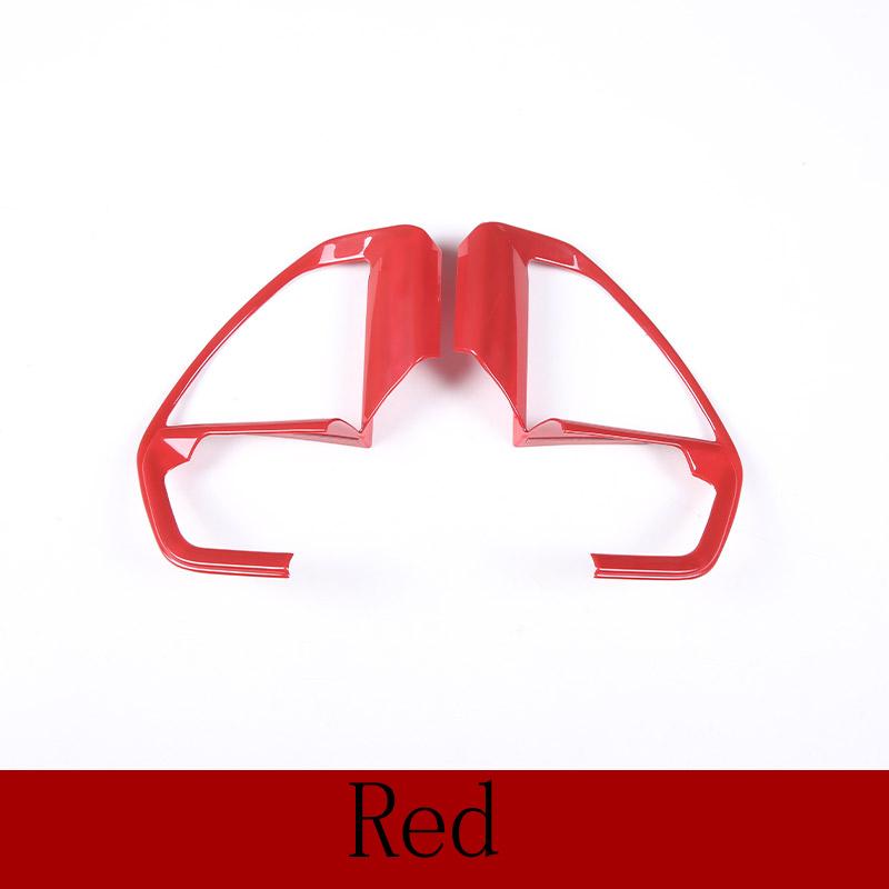 ABS Carbon fiber/Matte black Car Steering Wheel Button Decorative Frame Sticker For Toyota Tundra -2025 Car Accessories