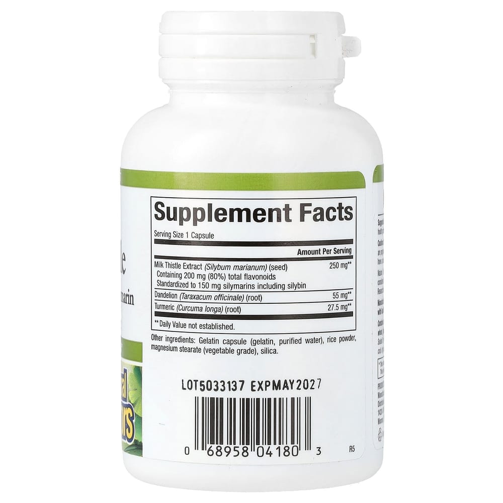 Natural Factors HerbalFactors Milk Thistle 250mg, 60 Capsules
