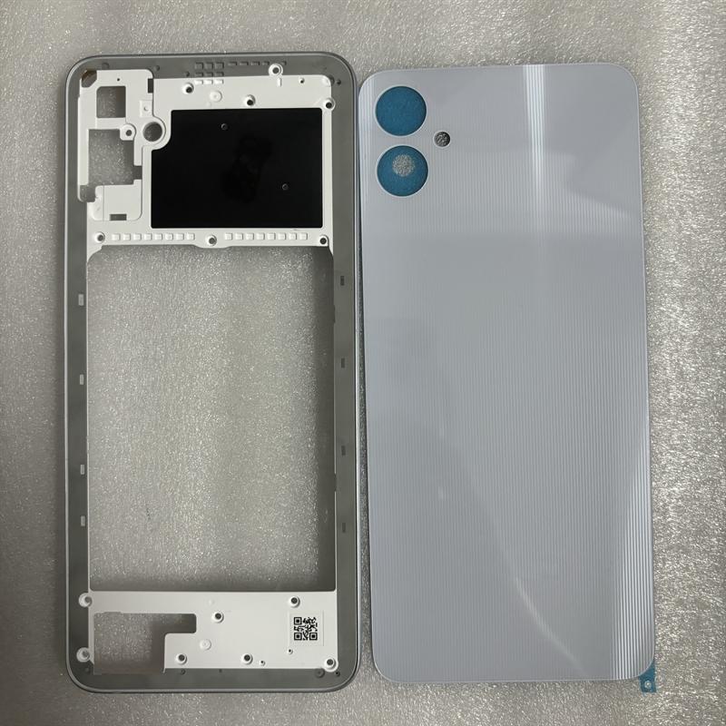 For Samsung Galaxy A05 A055 Phone Housing Middle Frame+Battery Back Cover Panel Lid Rear Door With Camera Lens