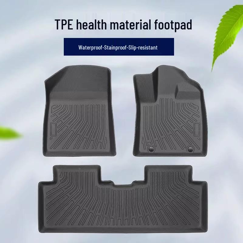BYD Yuan UP Atto2 RHD Floor Mats: TPE Waterproof Eco-Friendly Trunk & Backrest Mats for 25-Year-Old Models