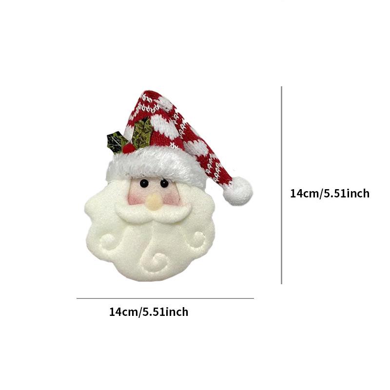 Weihnachtsmann Strickpuppe Alter Mann Hängedekoration Weihnachtsbaumhänger Weihnachts-Szenen-Dekoration