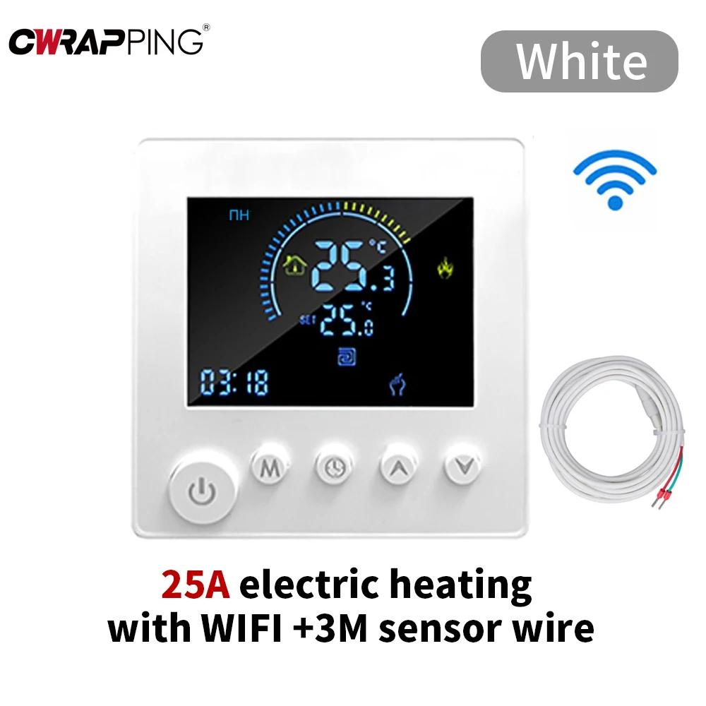 Smart WiFi Thermostat for Air Conditioning and Floor Heating with Backlight Child Lock Intelligent Home Controller Thermostat