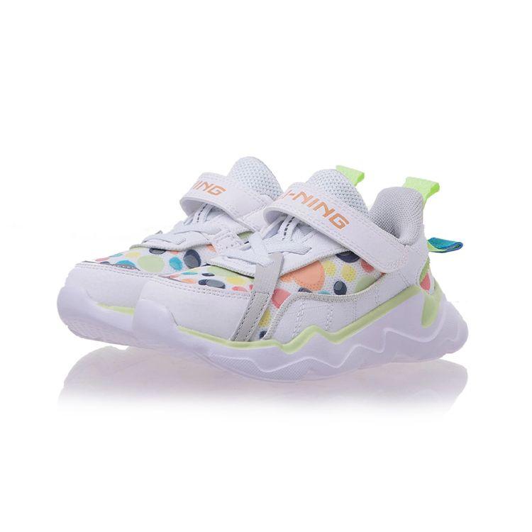 Li Ning Comfortable Sports Casual Shoes Kids Sneakers White YKNR136-4