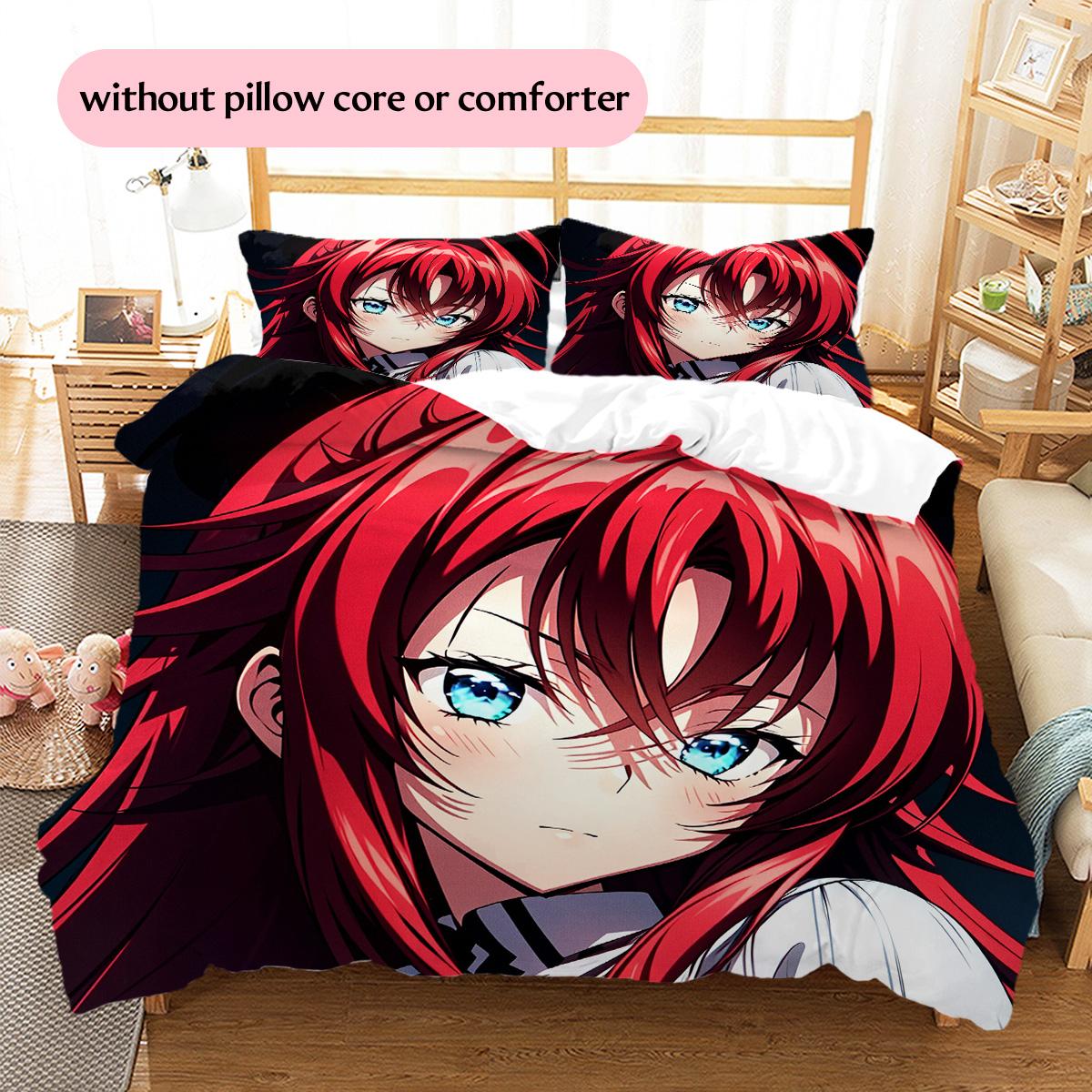 

Gremory Pattern Bedding Quilt Set Home Decoration Gift (1 * duvet cover + 2 * pillowcase without core) 135x200cm