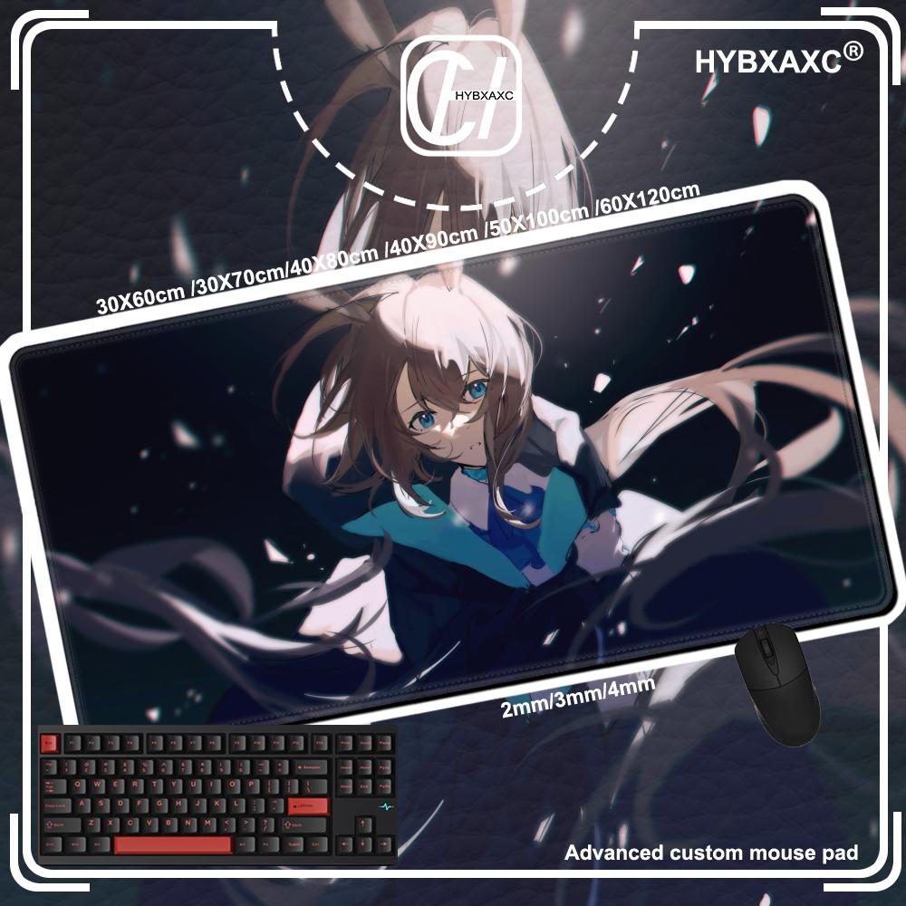Hybxaxc Amiya Mouse Pad Anime Gamer Computer Accessories Desk Mat Arknights Xxl Playmat Gaming Office Deskmat Large Pc Carpet