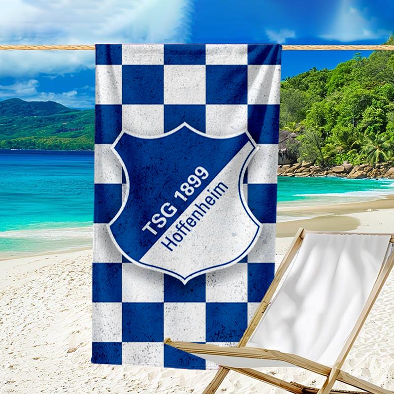 Hoffen-heim Crest Beach Towel - Soft, Absorbent Microfiber, Lightweight, Ideal for The Beach, Parties, Travel, Camping fan gifts