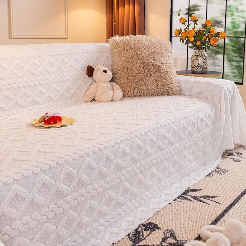 Autumn and Winter Thickened Plush Sofa Towel Full Cover 2025 New High-end Living Room All-inclusive Cover Cover Cloth