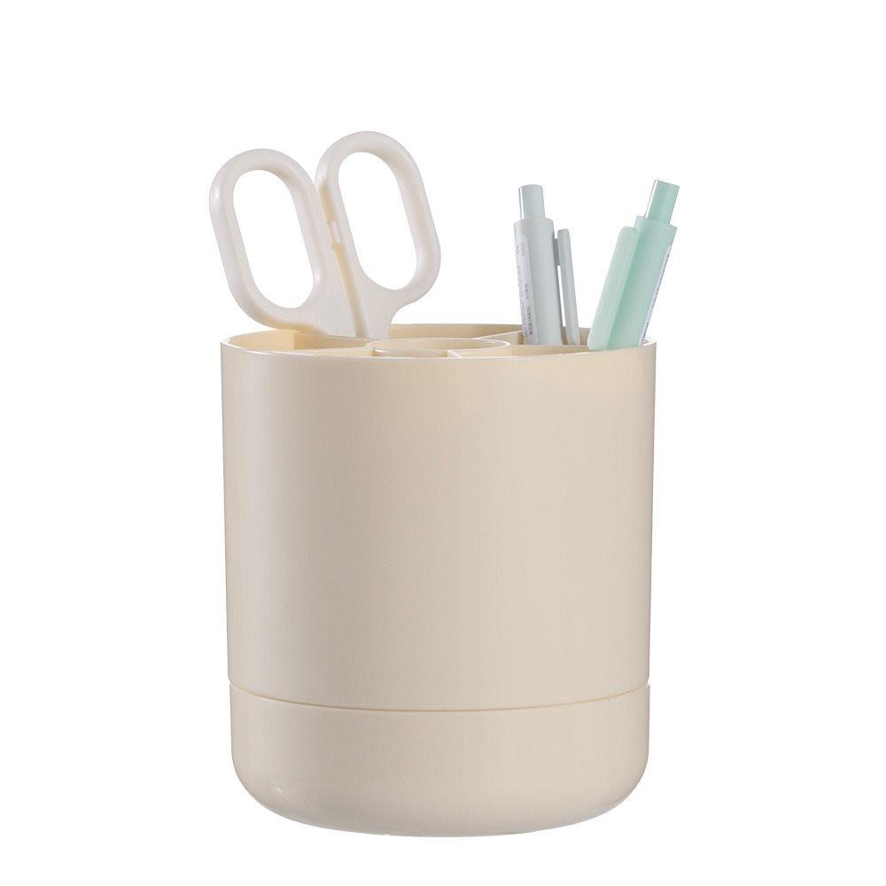 

1pcs 360 degree rotatable pen holder, multifunctional large capacity desktop stationery storage box, thickened pen holder
