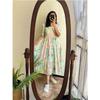 Bollywood Top Tunic Kurta Set Indian Women Ethnic Midi Gown Kurti Set Dress