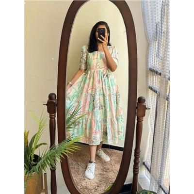 Bollywood Üst Tunik Kurta Seti Hint Kadın Etnik Midi Elbise Kurti Seti Elbise