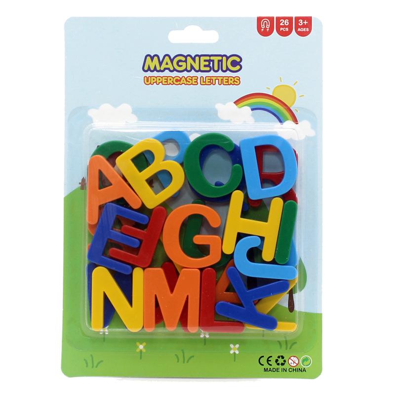 Children's Magnetic Uppercase Letter Stickers for Fun Early Education