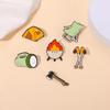 Outdoor-Abenteuer Emaille-Pins Malerischer Berg-Camping-Flammen-Wildnis-Wüsten-Anstecknadeln Revers-Abzeichen Schmuck Geschenke Für Freunde