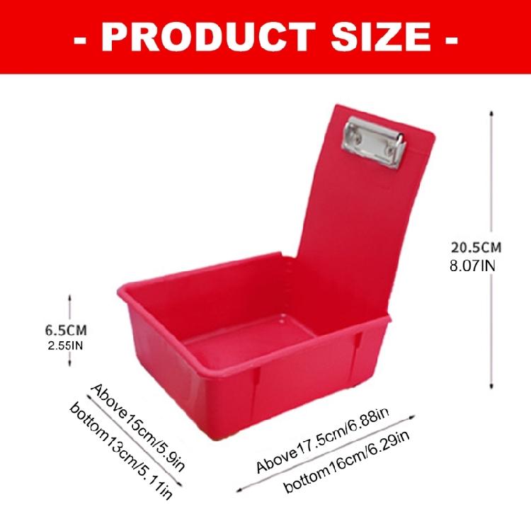 Dental Lab Storage Box With Clip Dental Working Lab Pan For Denture Mold Transport And Organization In Workshop