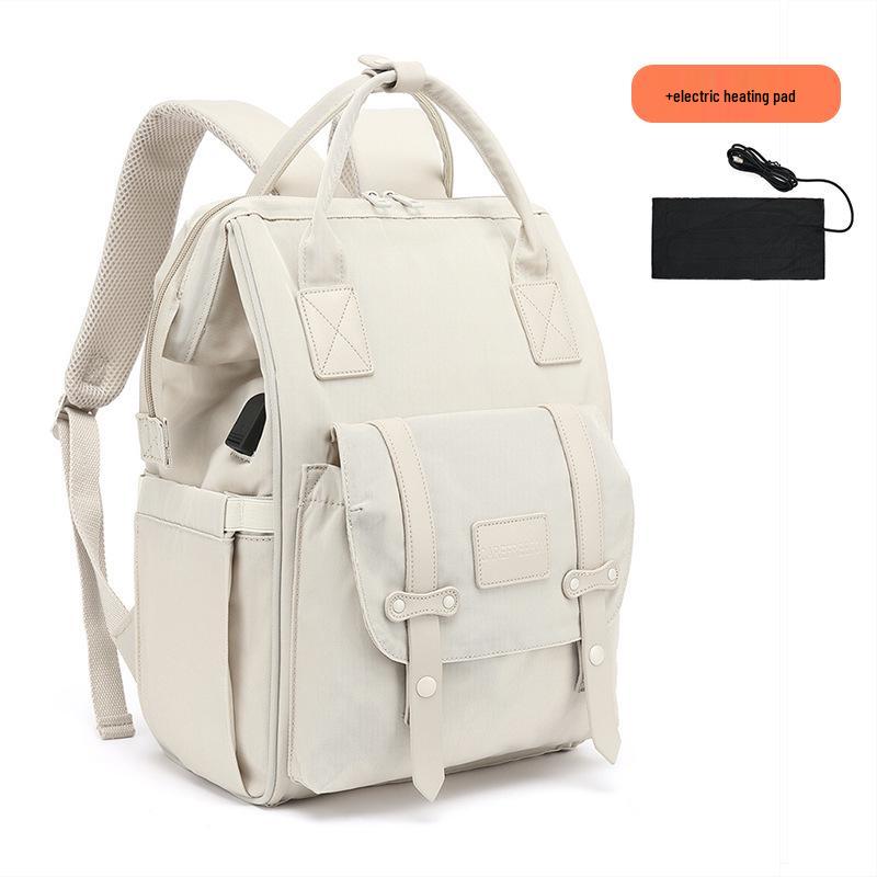 Zaino Multifunzione Mamma Volpe Senza Preoccupazioni - Grande Capacità, Borsa alla Moda per Uscite di Mamma e Bambino.