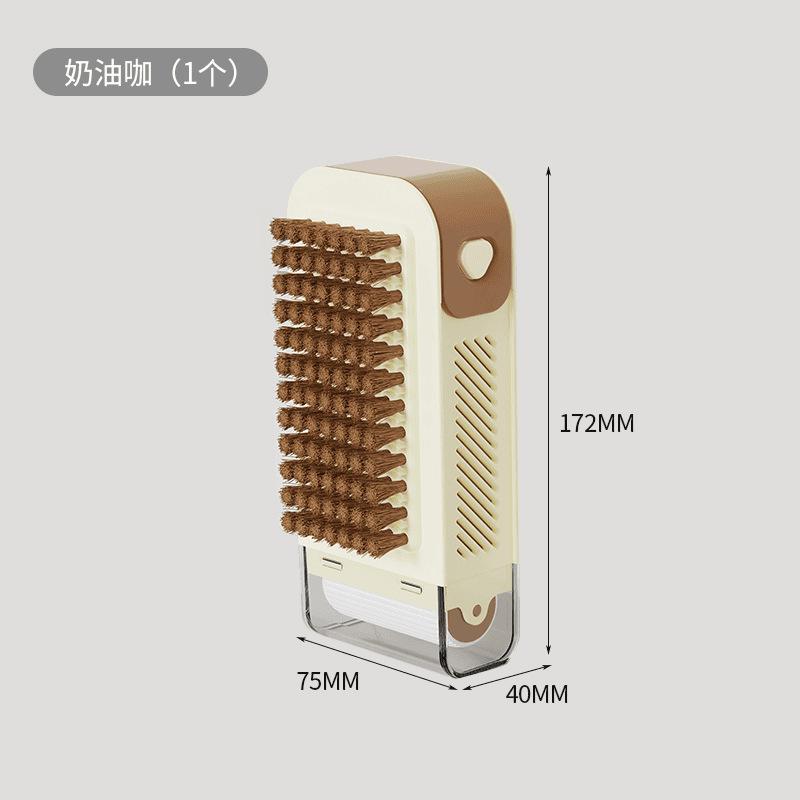 2-in-1 Soap Dish with Foaming Brush, Multifunctional Non-slip Drainage Soap Storage Box for Laundry
