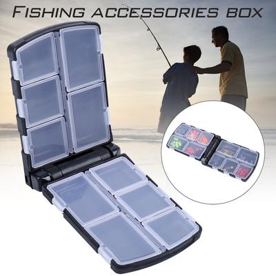 Pudełko na sprzęt wędkarski Pudełko wędkarskie Fly Spinner Bait Minnow Haczyki Popper Plastikowe pudełko wędkarskie ABS