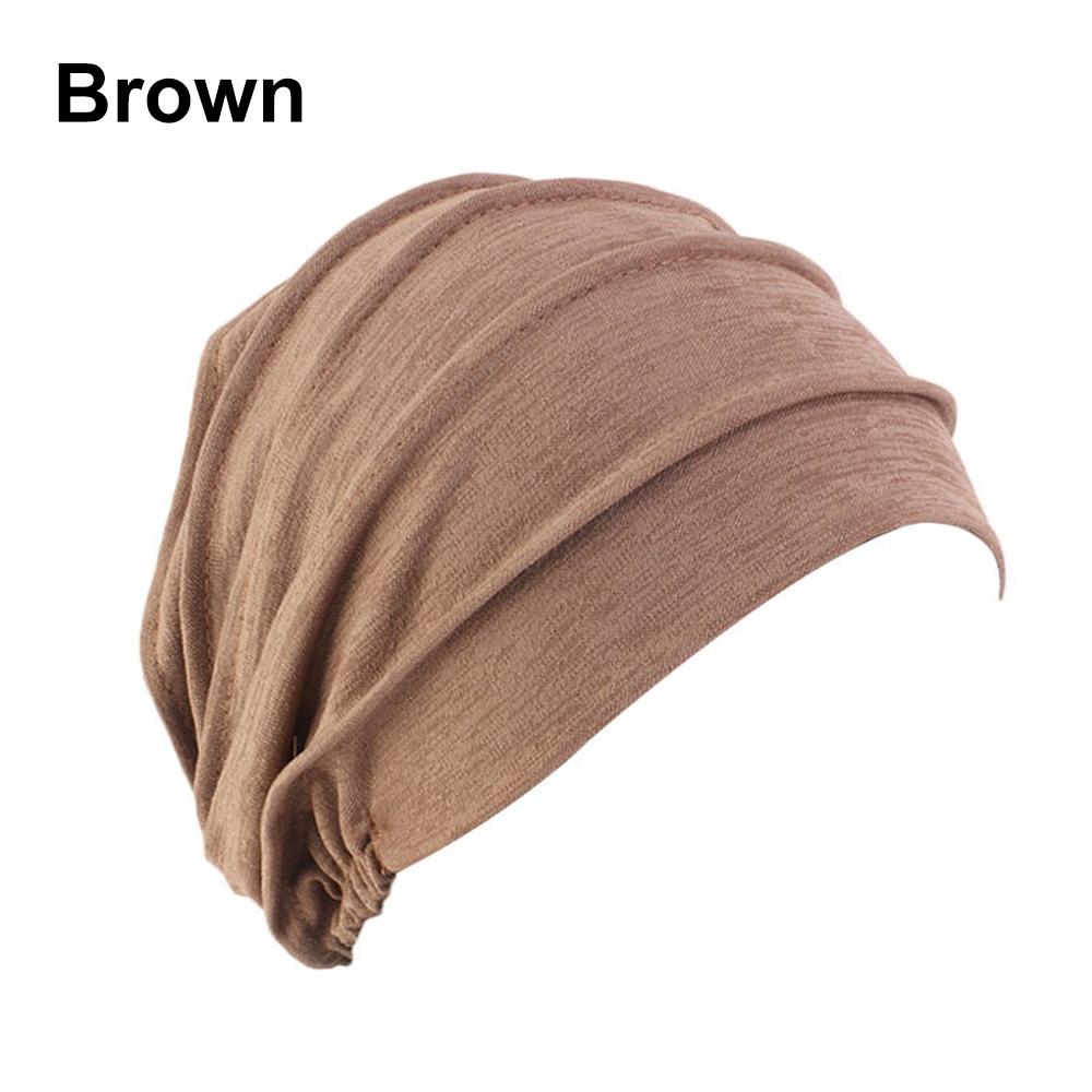 1PC Elastic Muslim Hijabs Turban Beanie Cap Women Soft Cotton Bonnet  Head Wrap Winter Warm High Quality Turban Hat