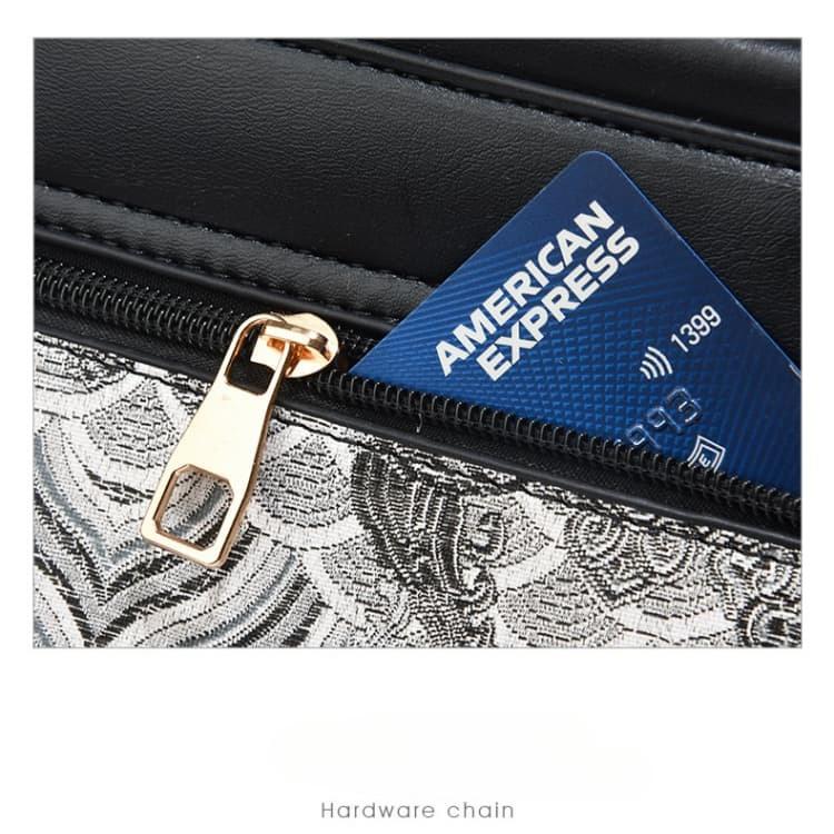 Jacquard color-blocked handbag women's one-shoulder crossbody bag