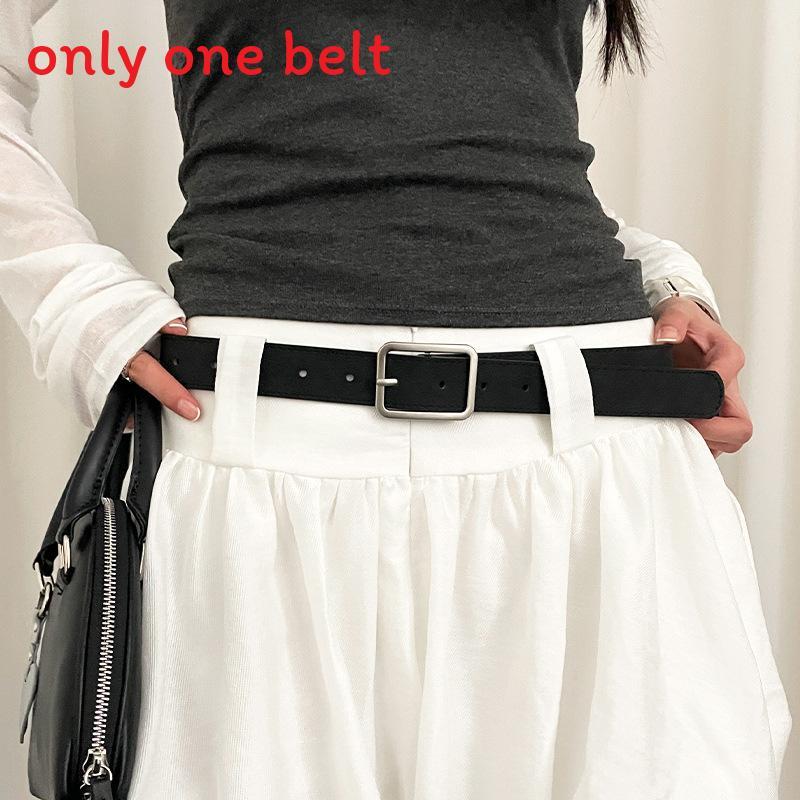 Simple Fashion Pu Leather Belt For Women With Alloy Pin Closure For Daily Use And Dresses