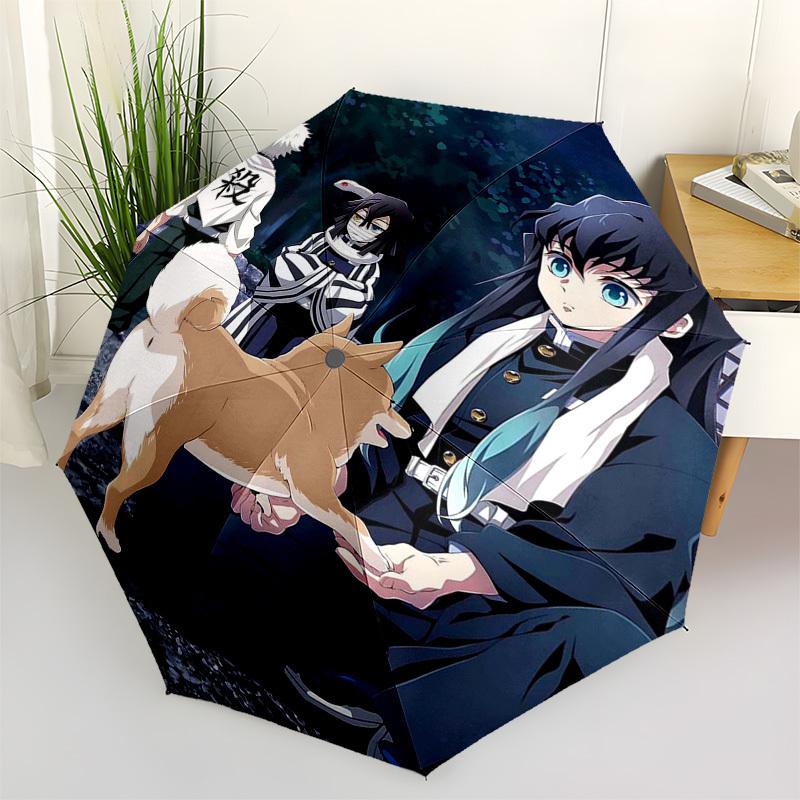 

1pc Kaguya Satsuki & Shunmura Ryuuji Outdoor Umbrella - Automatic Opening/Closing - 3-Fold Design - Festival Gift for Fans - Suitable for Travel & Dai