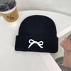 Autumn and Winter New Knitted Hat Children's Trend Versatile Cold Hat Outdoor Bow Wool Hat