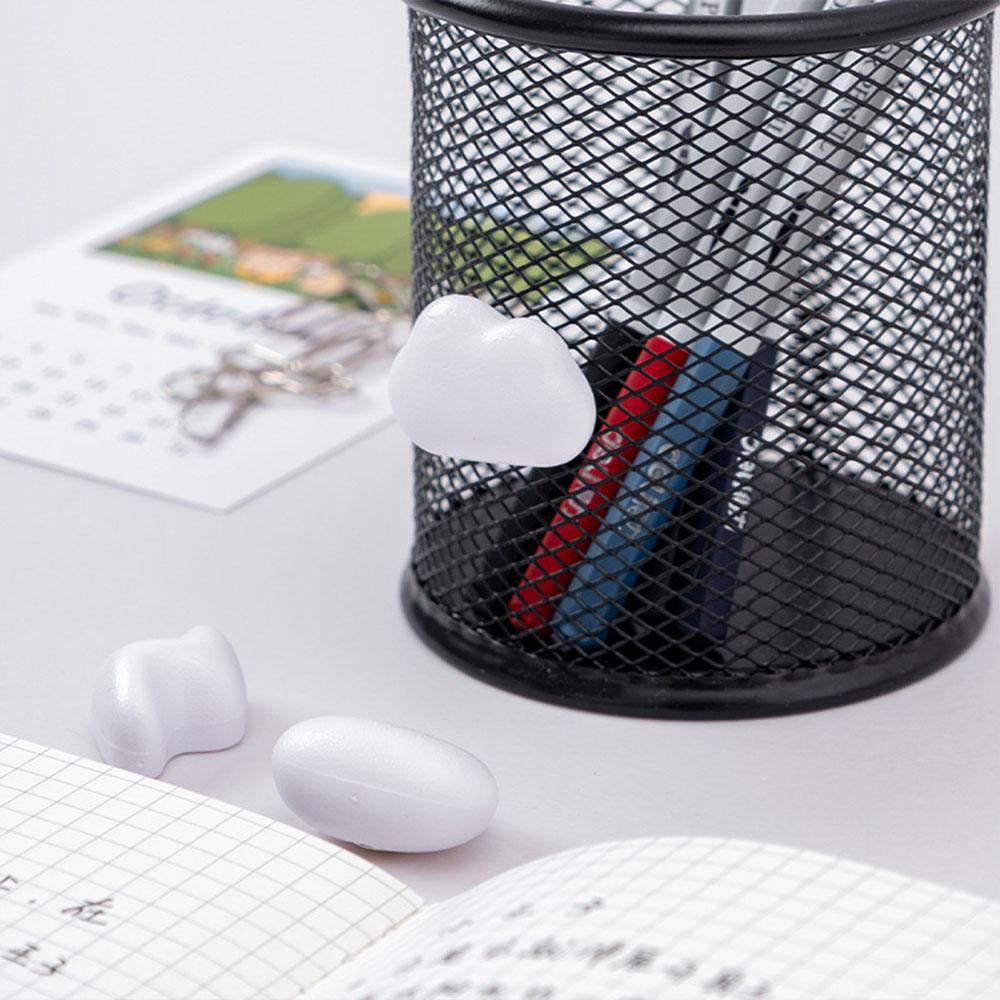 Home 3D Three-Dimensional Cute White 6PCS Cute Personality Simple Refrigerator Sticker Kitchen Decoration Design Gift