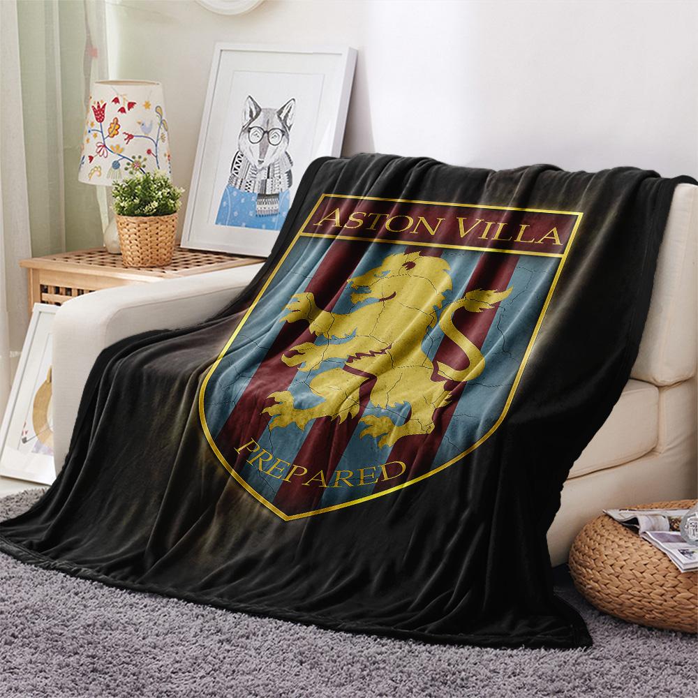 Aston Villa Flannel Blanket, High quality Comfortable for All Seasons, Home Decor, Warmth and Comfort