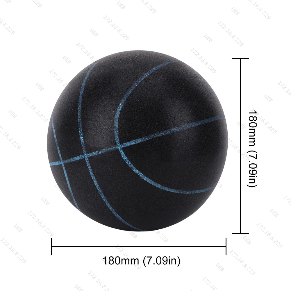 Silent Basketball Foam Size 7/5 Grooved Airless Foam Basketball for Quiet Dribbling Indoor Training Mute Bounce Basketball Ball