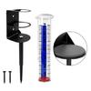 Garden Ornaments Rain Gauges Featuring Metal Base Combining Functionality and Styles for Outdoor Decoration