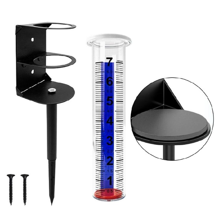 Garden Ornaments Rain Gauges Featuring Metal Base Combining Functionality and Styles for Outdoor Decoration