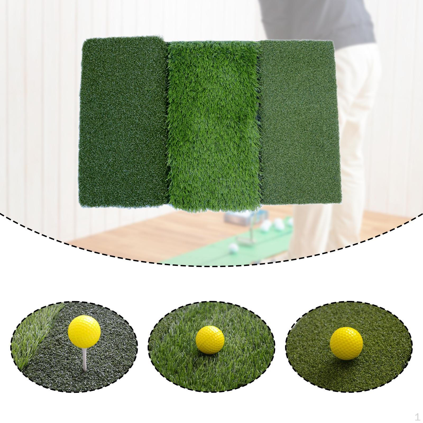 

Коврик для гольфа с нескользящим основанием, складной, 3 в 1, для отработки ударов, из полипропиленового дерна, тренировочный инвентарь для путешествий, заднего двора without Accessories