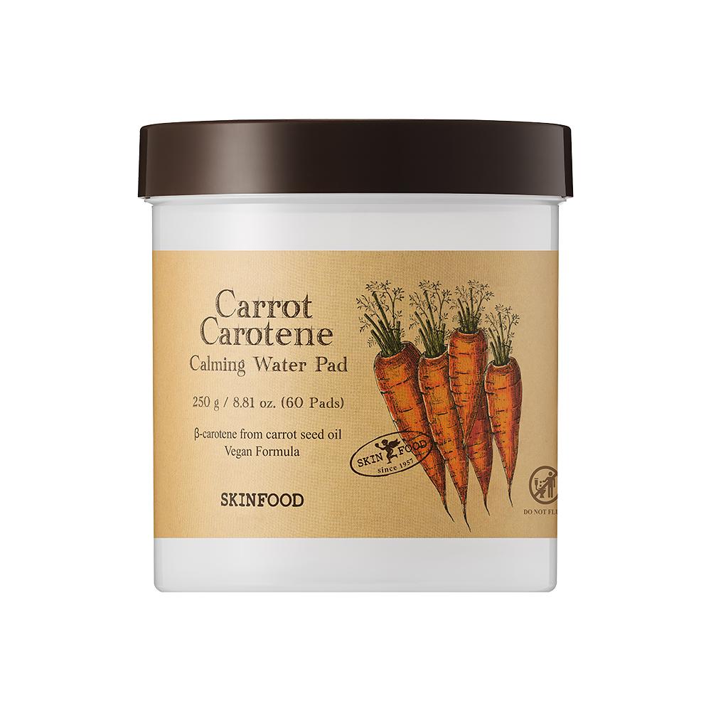 SKINFOOD Carrot Carotene Calming Water Moisture Soothing Toner Pads (60Pads)