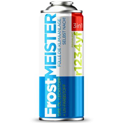 Frostmeister 3W1 400ml - R1234Yf + Ulei + Sigilant Pentru Aer Condiționat